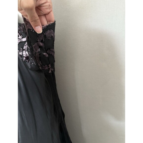 Vintage Y2K Rampage Velvet Burnout Slip Dress Sz 5 Whimsygoth Womens Night Promo - Picture 8 of 14